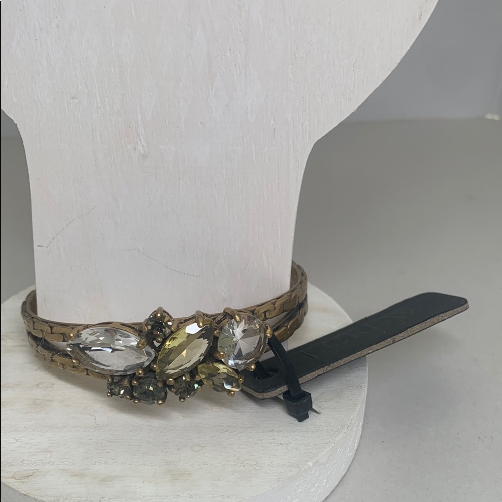 NWT. J. Crew Elegant Gold-tone and Crystal Bracelet